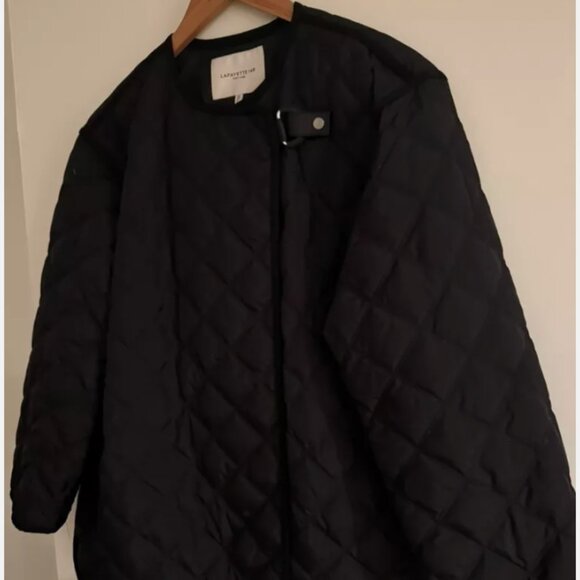 AMAZING LIMITED EDITION LAFAYETTE 148 LARGE QUILTED GOOSE DOWN FILLED - LARGE